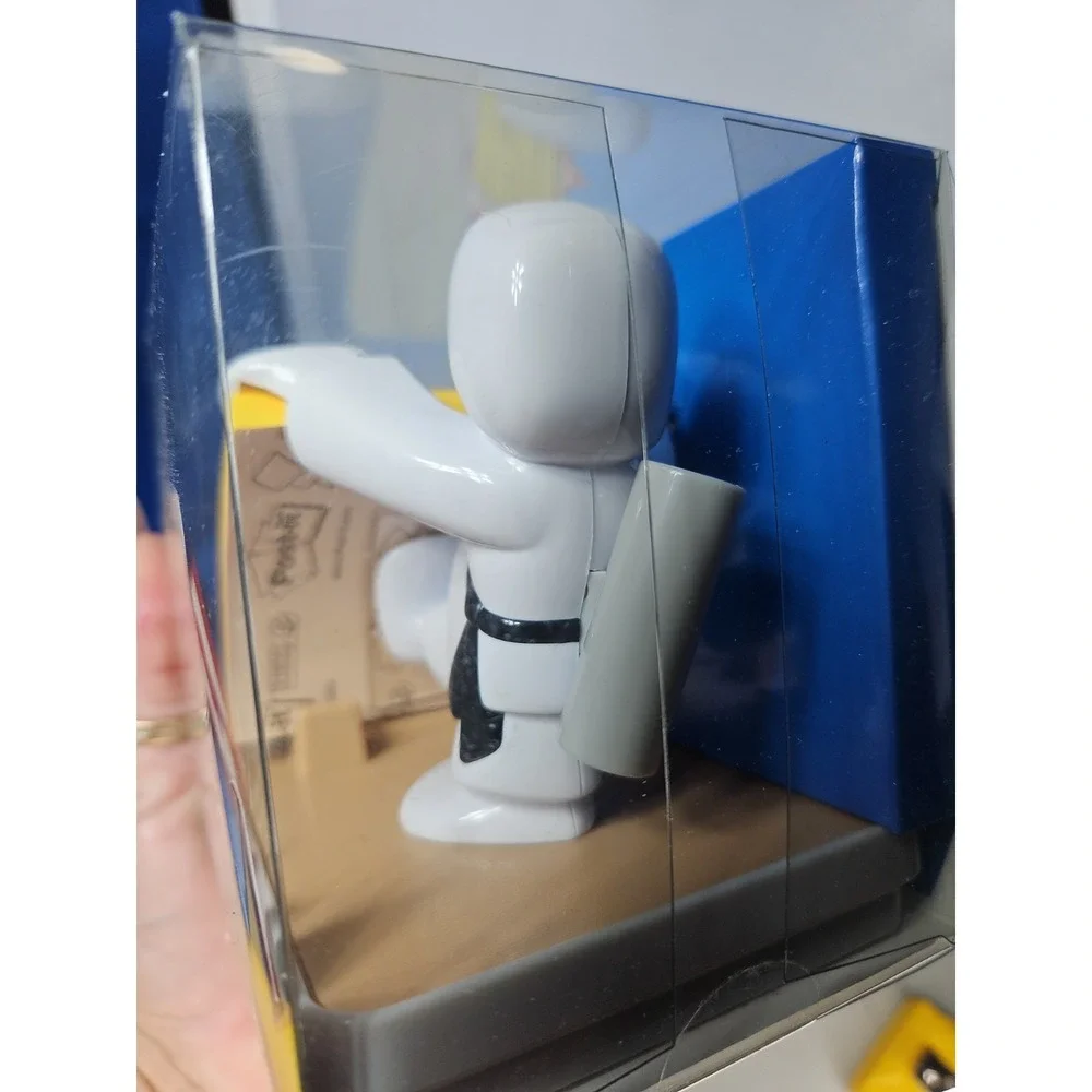 Post It Note Dispenser Karate Martial Arts WHAM! Whimsical Man w/Pen Holder New